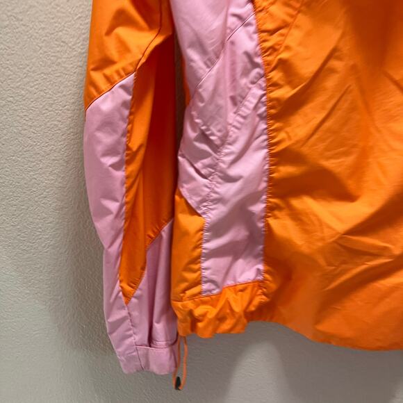 Nike ACG Neon Orange Colorblock Pink Windbreaker Full Zip Jacket Size Medium - Picture 10 of 10